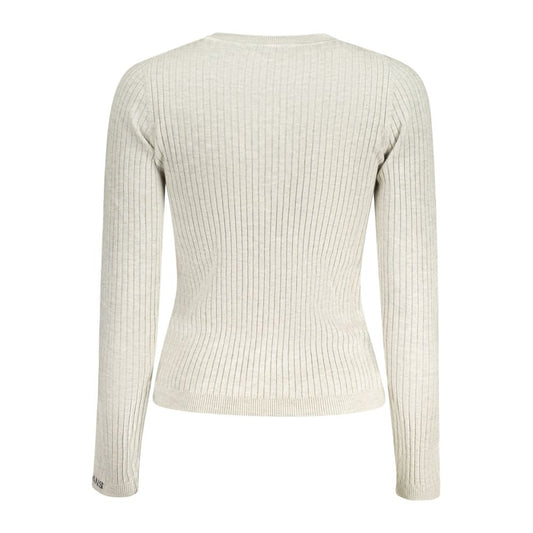 Gray Cotton Women Sweater