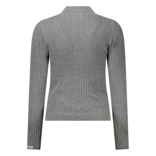 Gray Cotton Women Sweater