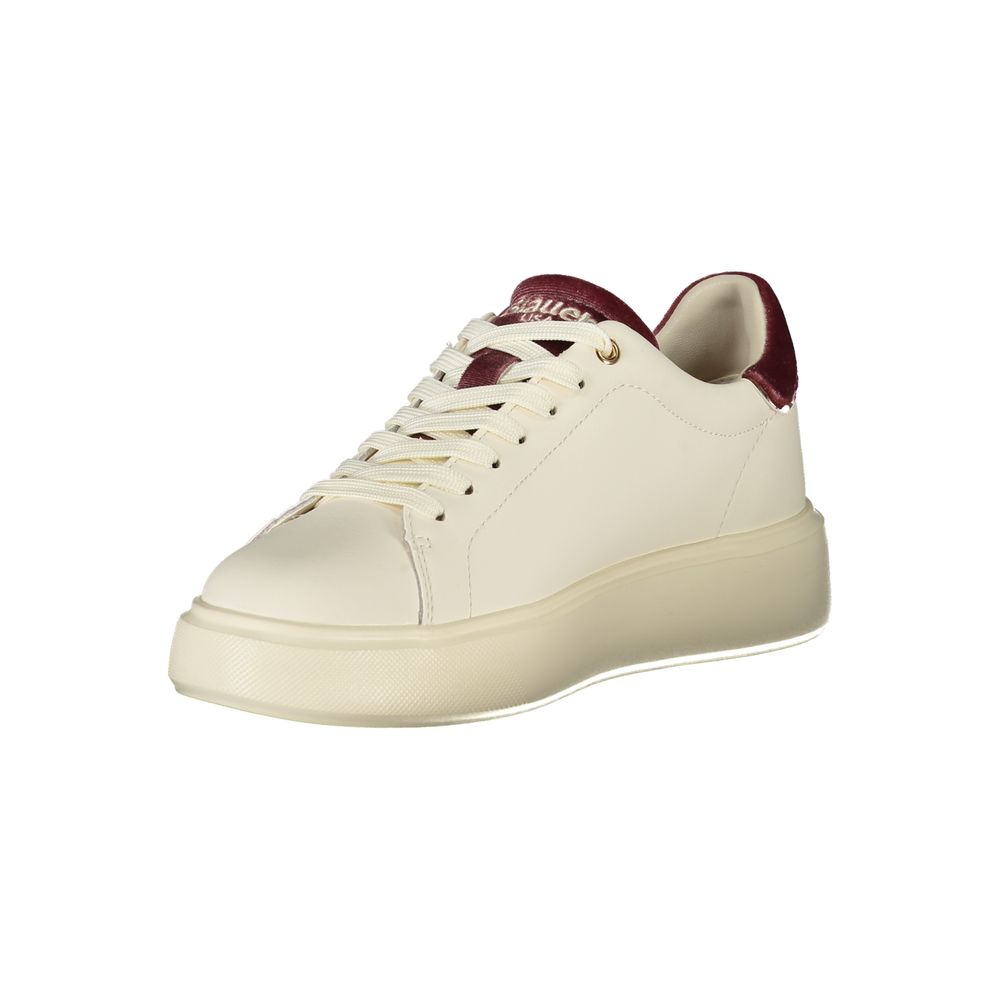 White Leather Women Sneaker