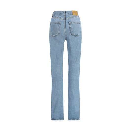 Light Blue Cotton Slim Fit Jeans