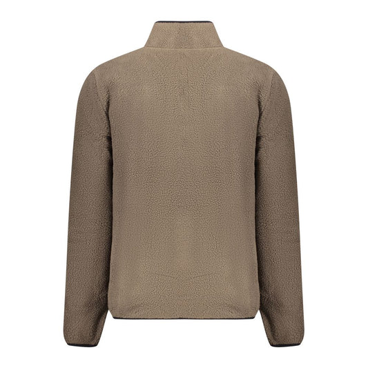 Brown Polyester Men Sweater