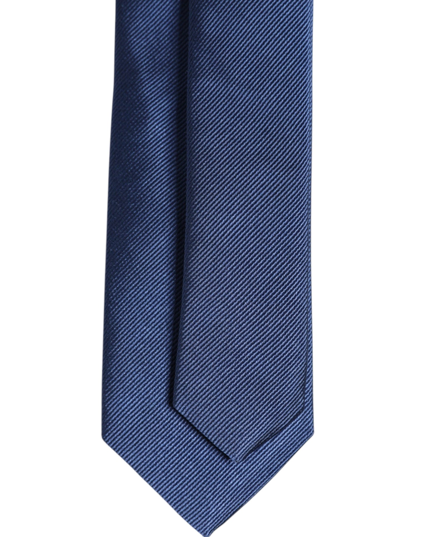 Men Blue Solid Silk Adjustable Necktie Accessory Tie
