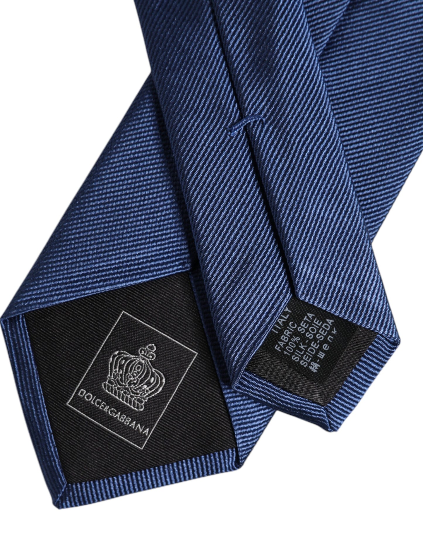 Men Blue Solid Silk Adjustable Necktie Accessory Tie