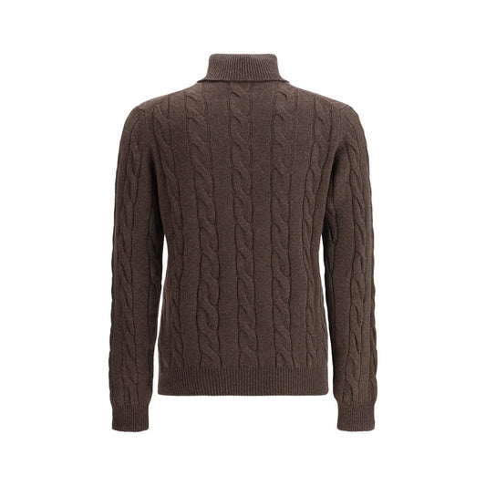 Brown Cashmere Turtleneck