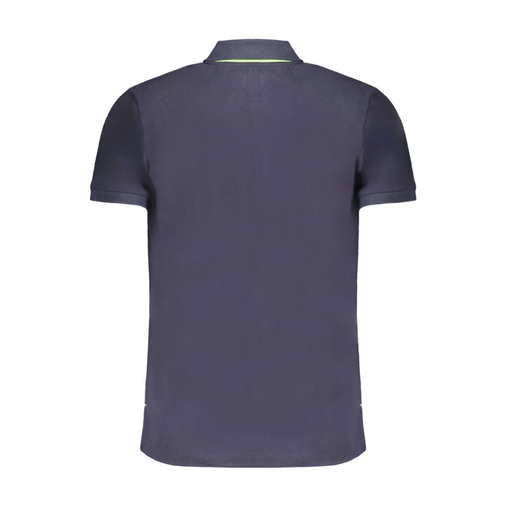 Blue Cotton Polo Shirt