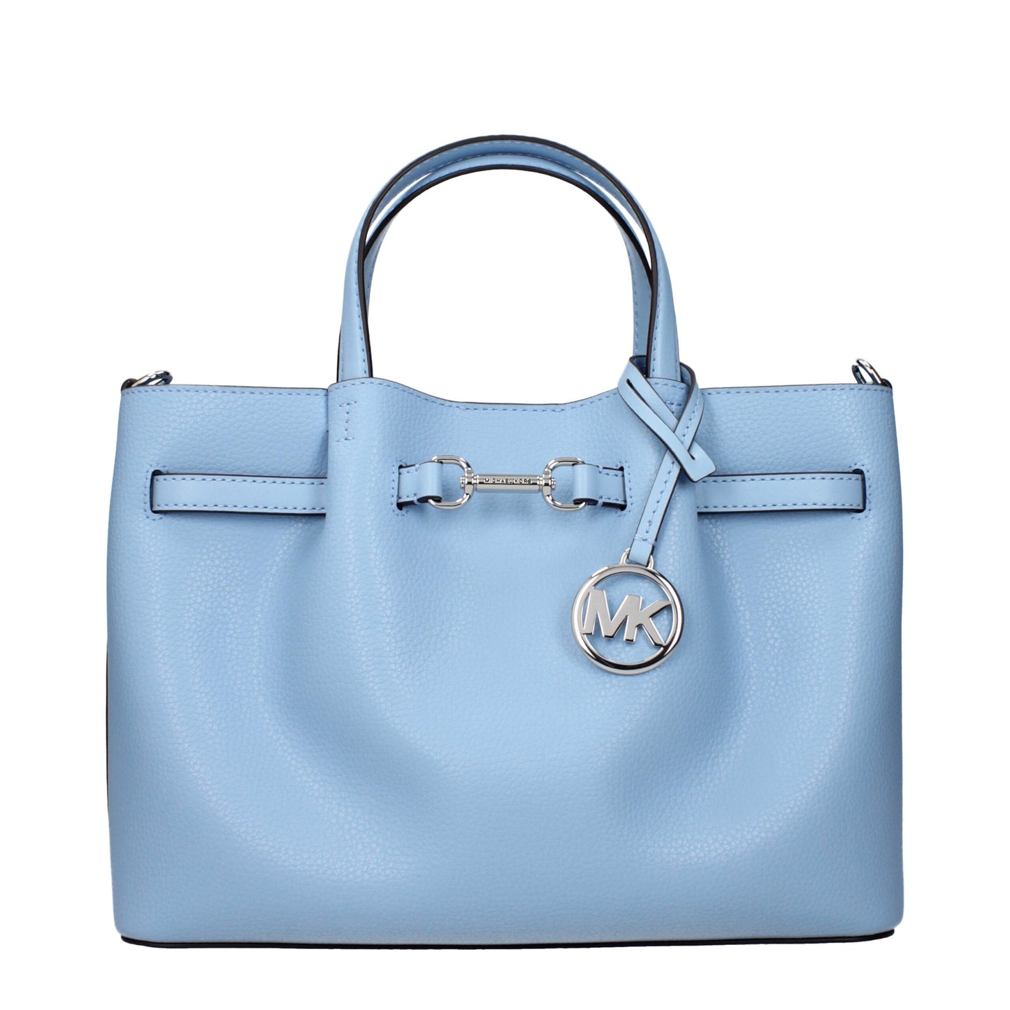 Light Blue Leather Handbag