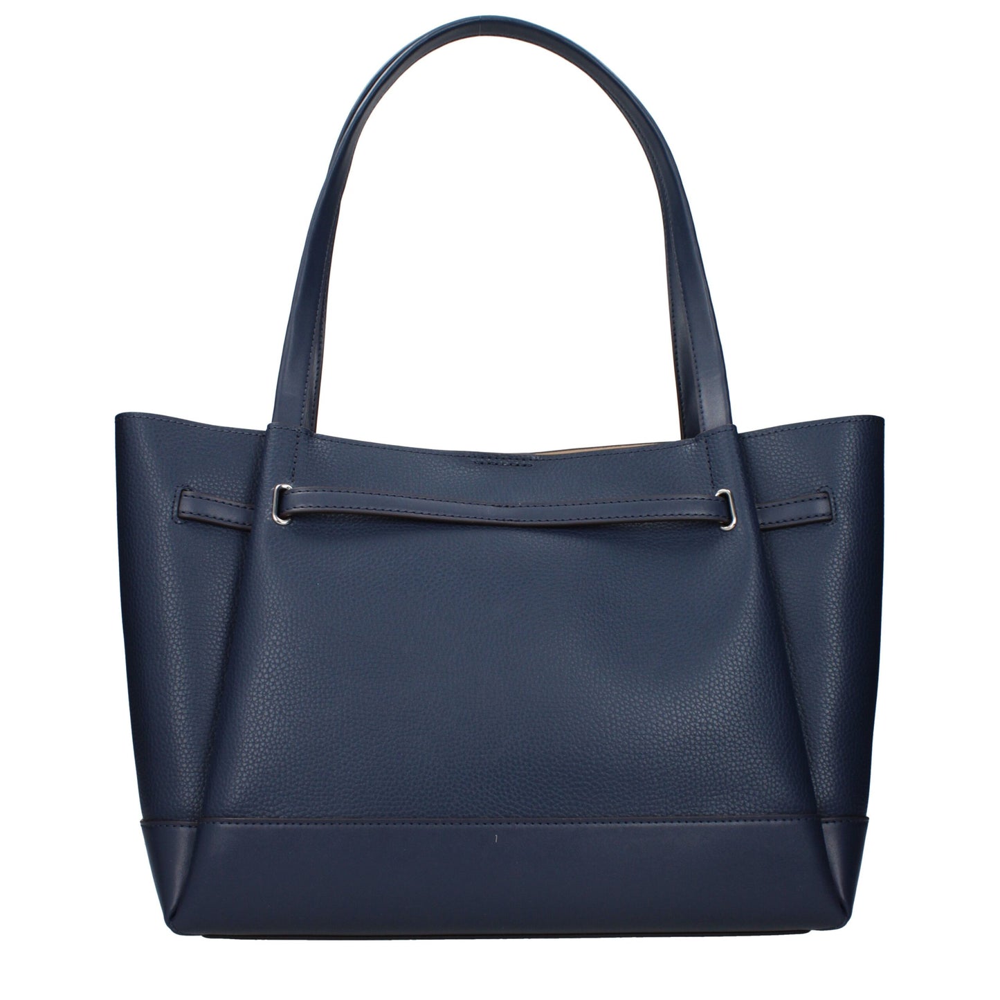 Blue Leather Shoulder Bag