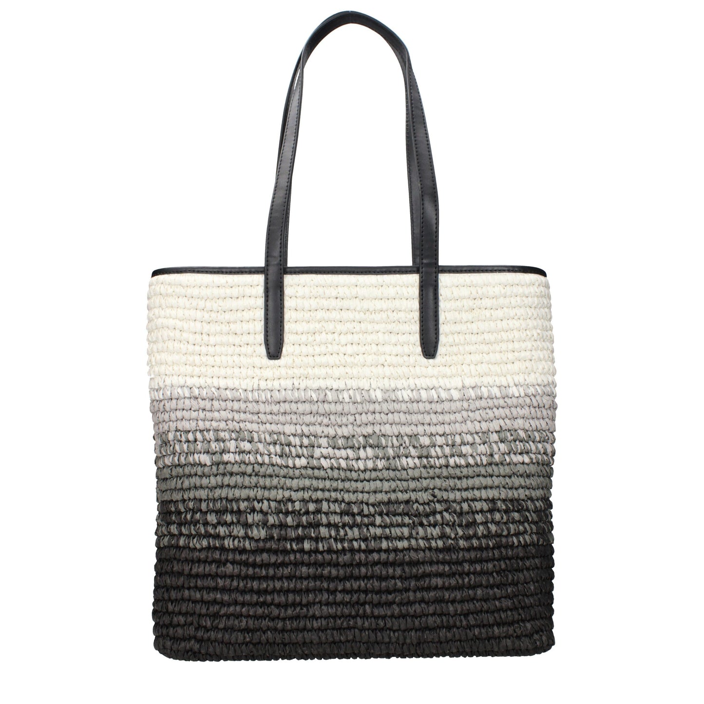 Black Raffia Shoulder Bag
