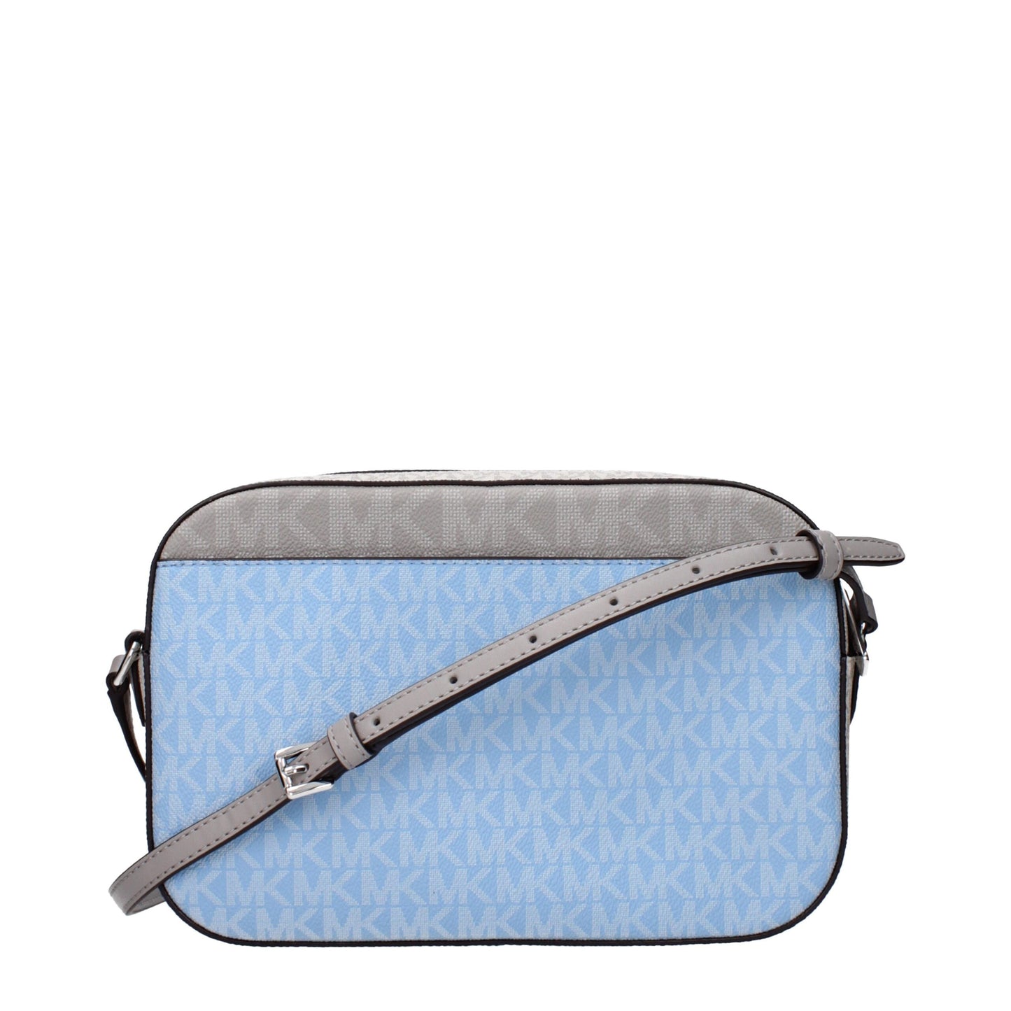 Light Blue Fabric Crossbody Bag