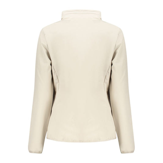 Beige Polyester Jackets & Coat