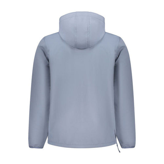 Blue Polyester Jackets & Coat