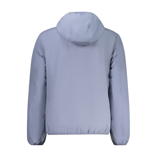 Blue Polyester Men's Jacket