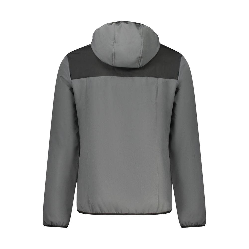 Gray Polyester Men's Jacket