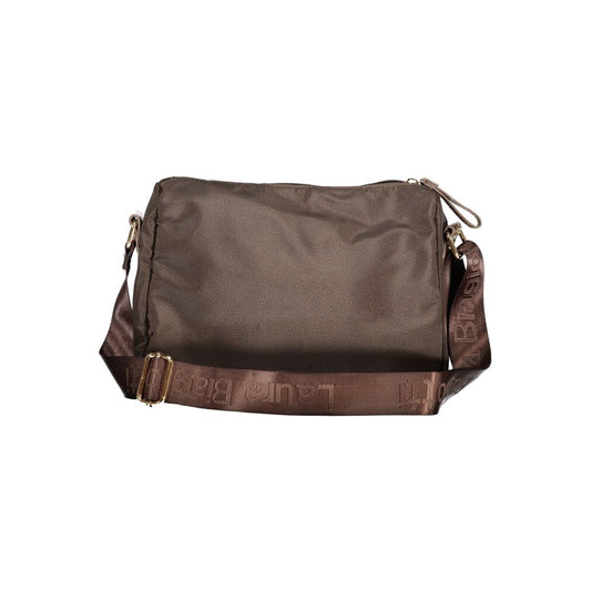 Brown Polyester Women Handbag