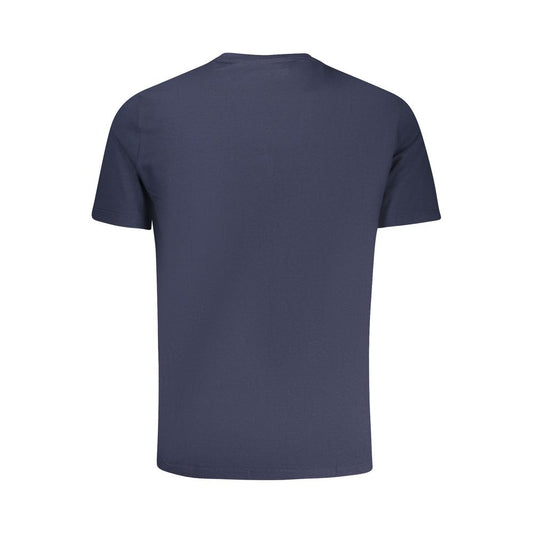 Blue Cotton Men T-Shirt