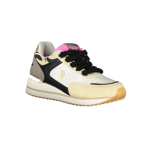 Beige Polyester Sneaker