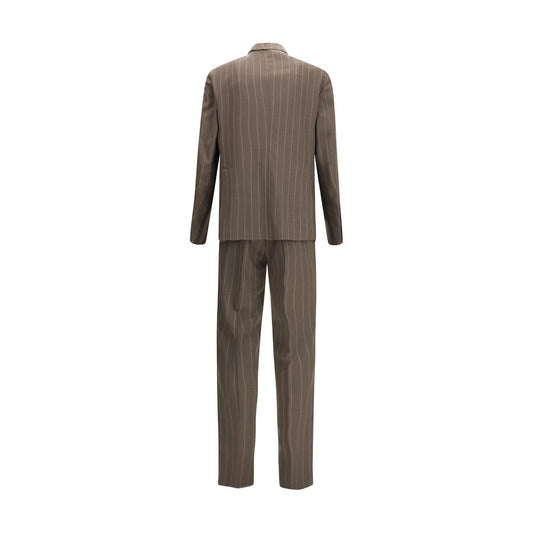 Gray Fleece Wool Suits And Blazer