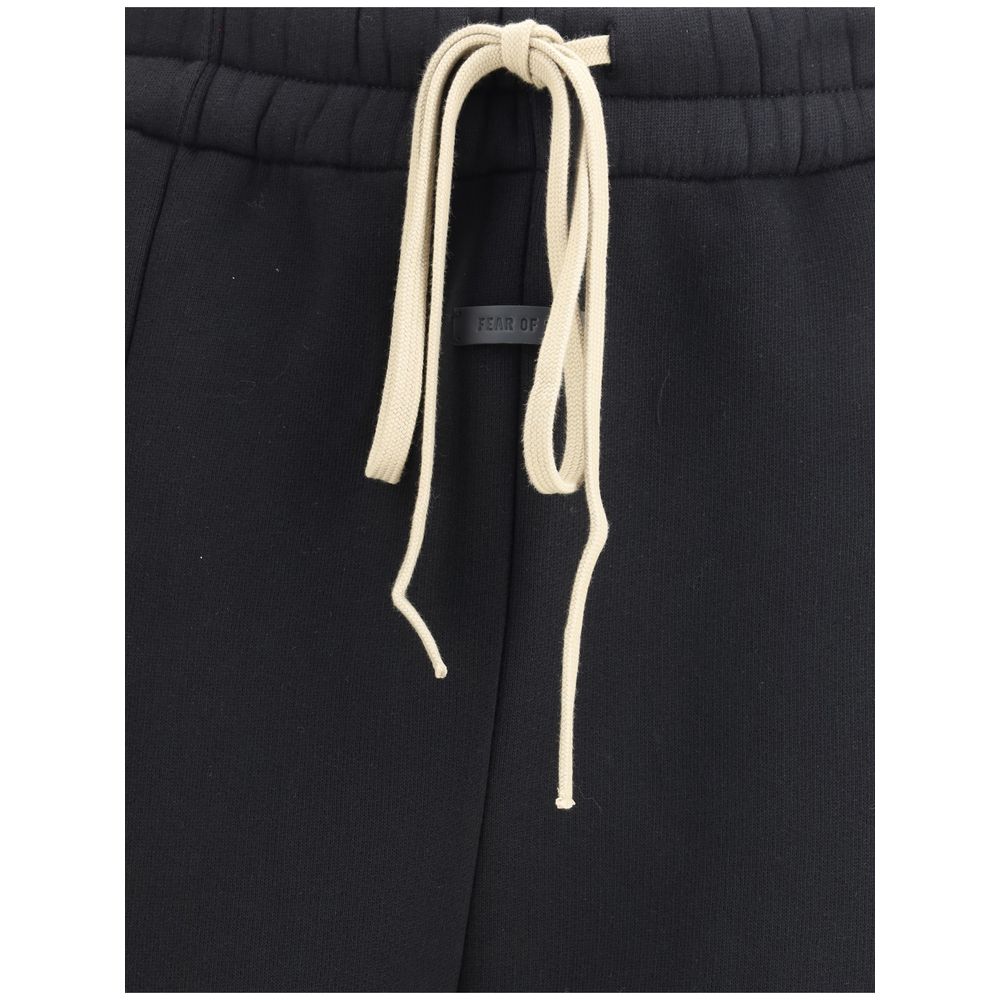 Black Cotton Casual Pants