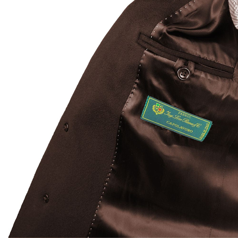 Brown Wool Men's Jacket