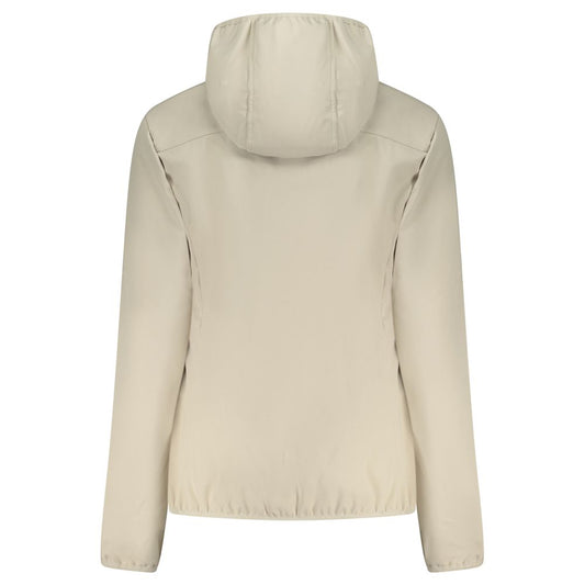 Beige Polyester Women Jacket