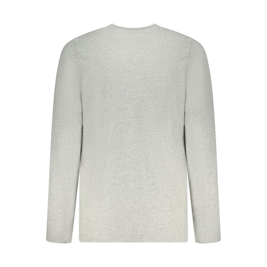 Gray Cotton Men T-Shirt