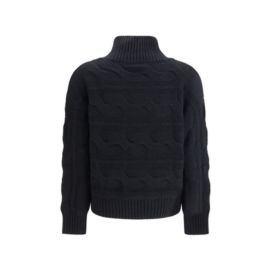 Black Wool Sweatshirt