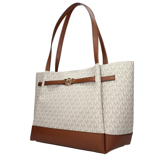 Beige Fabric Shoulder Bag
