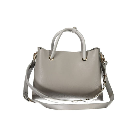 Gray Polyethylene Women Handbag
