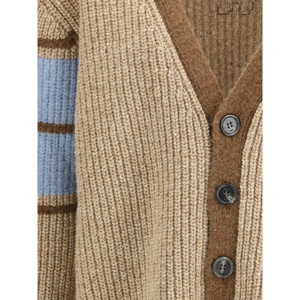 Beige Wool Cardigan