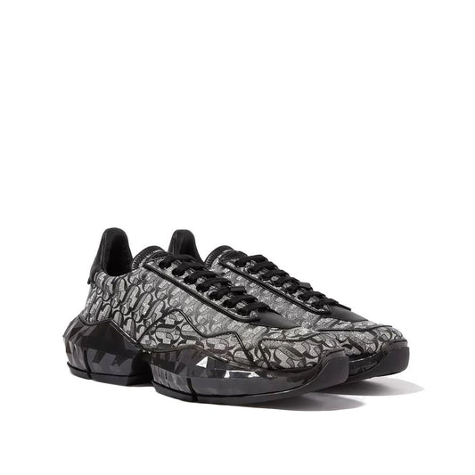 Black Calfskin Chunky Sneakers