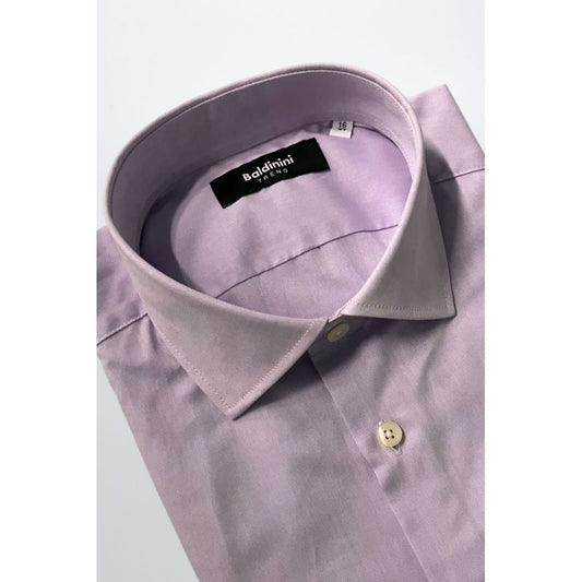Purple Cotton Men Shirt