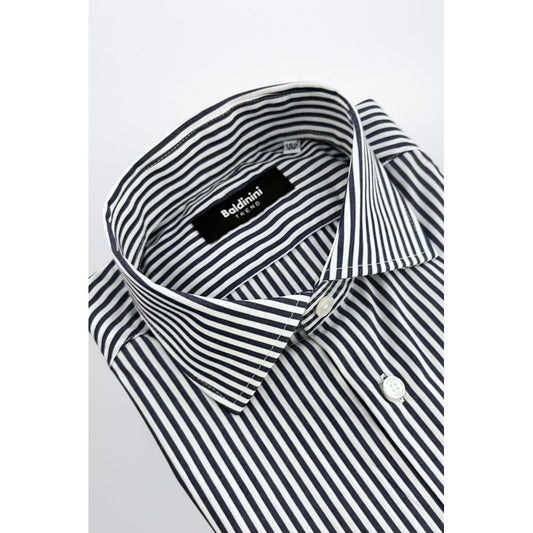 Blue Cotton Men Shirt