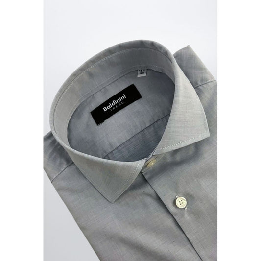 Light Blue Cotton Men Shirt