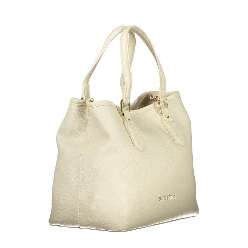 Beige Polyethylene Handbag
