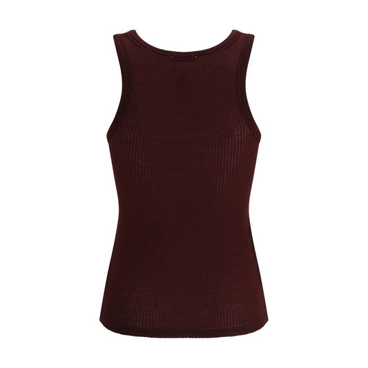 Brown Fleece Wool Top