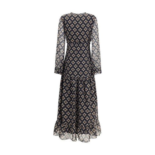 Black Silk Long Dress