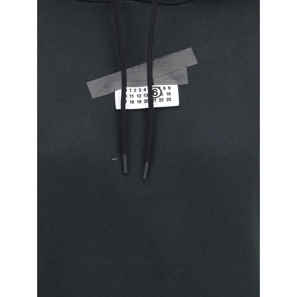 Black Cotton Sweatshirt