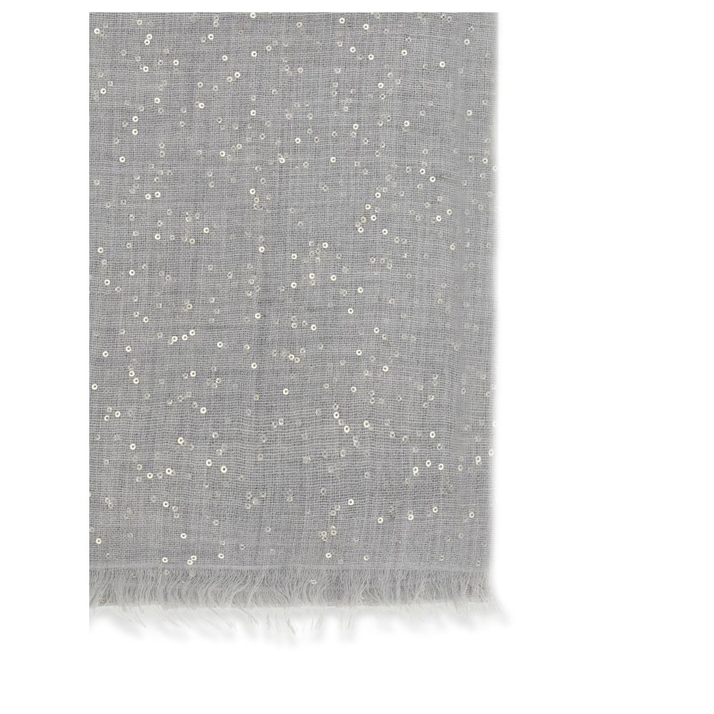 Gray Cashmere Scarf