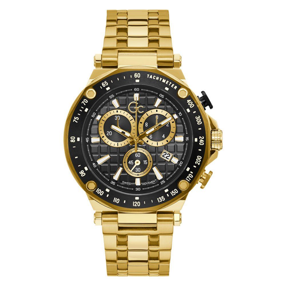Gold Stainless Steel Sport Watch