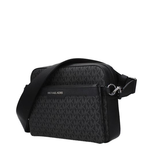 Black Fabric Crossbody Bag