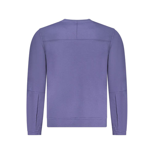 Blue Cotton Men Sweater