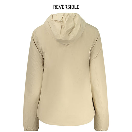 Beige Nylon Women Jacket