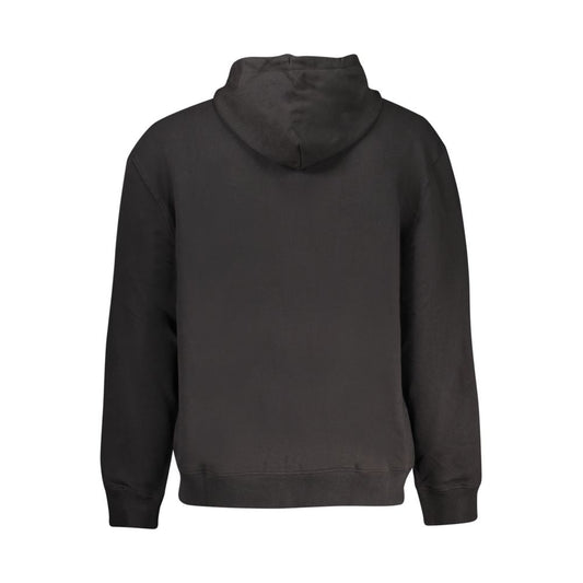 Black Cotton Men Sweater
