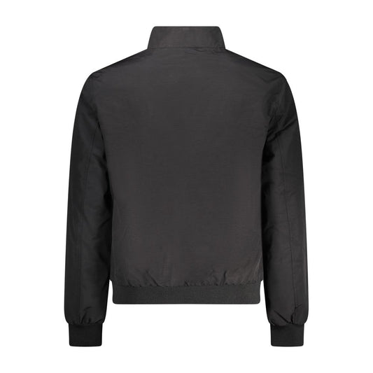 Black Cotton Men Jacket