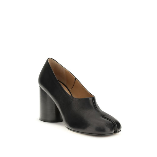 Black Calf Leather Bos Taurus Platform Pumps
