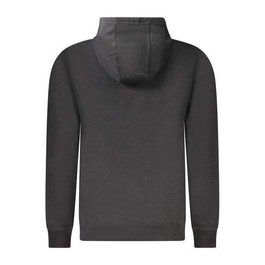 Black Cotton Men's Hoodie