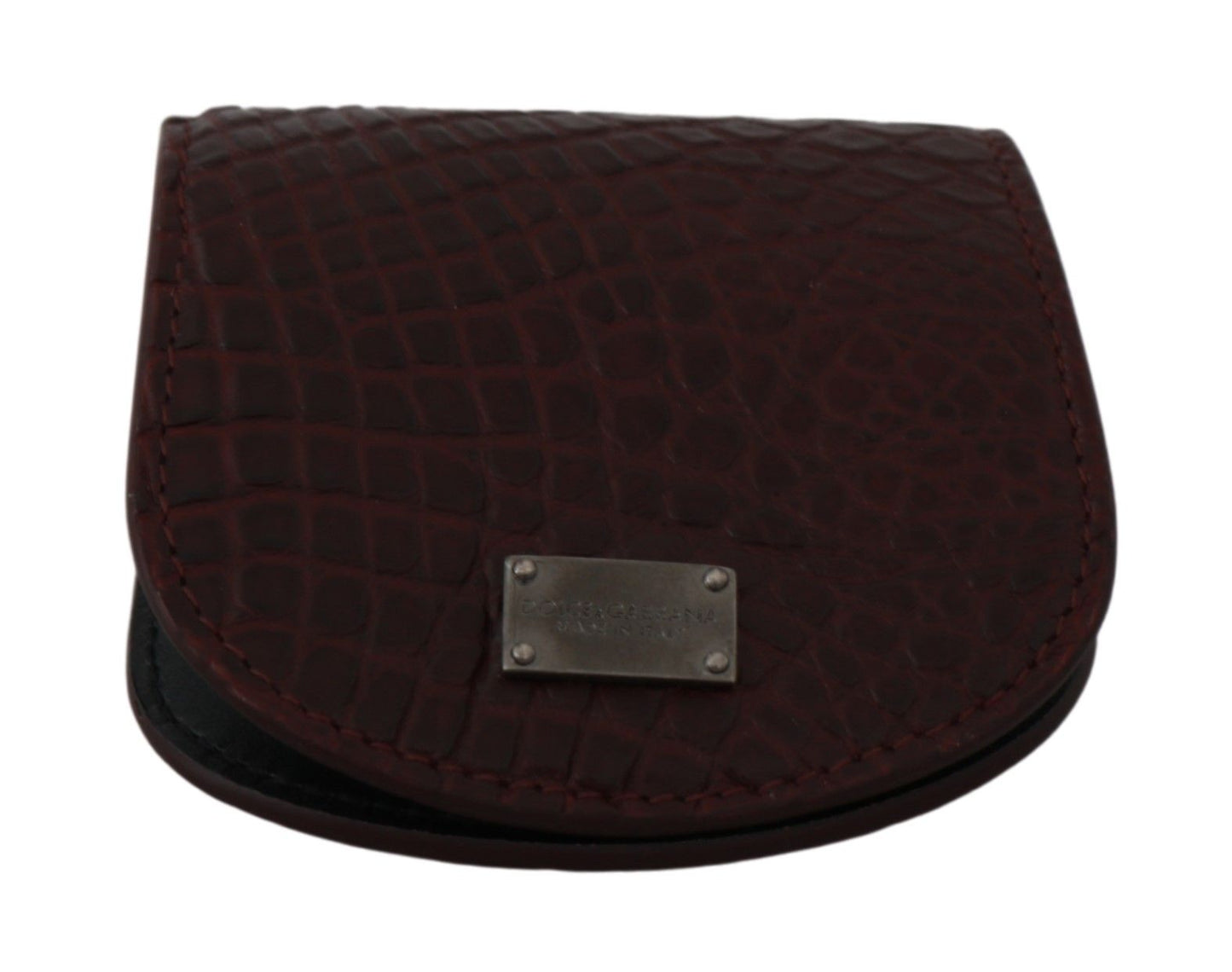 Brown Exotic Skin Pocket Condom Case Holder