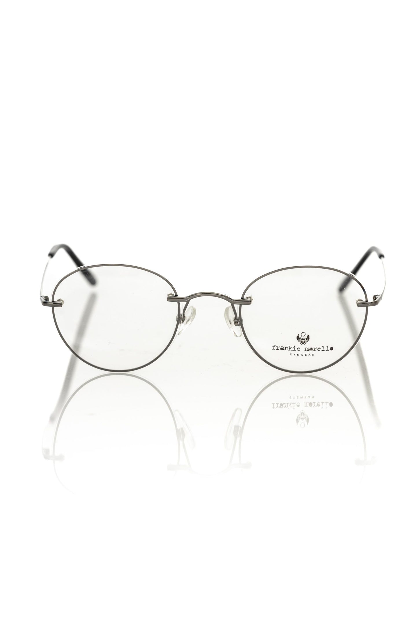 Gray Metallic Men's Eyeglass Frame