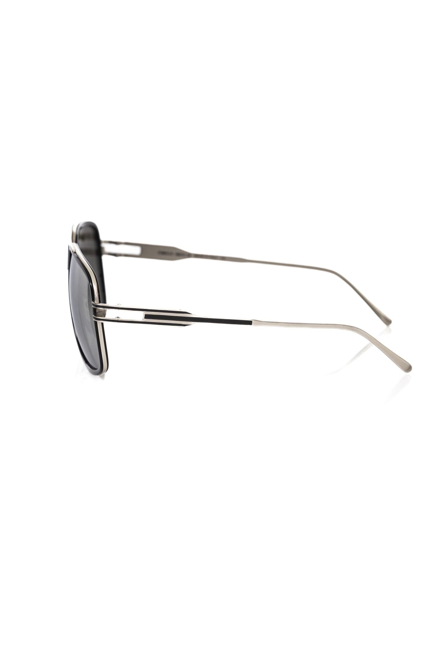 Black Metallic Fibre Men Sunglass