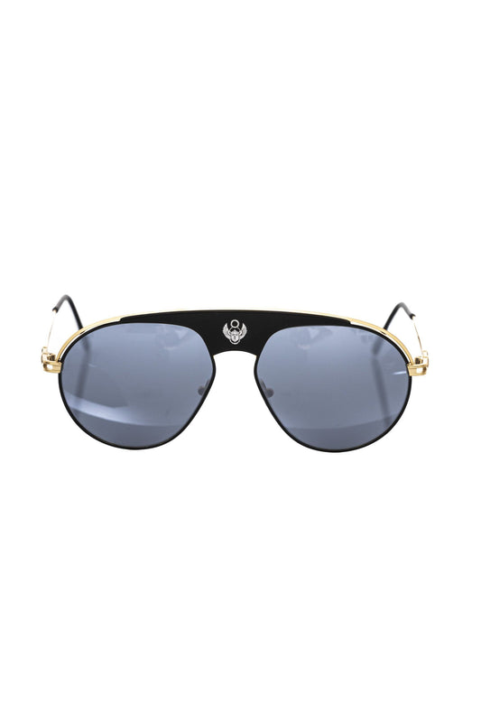 Black Metallic Fiber Men Sunglasses